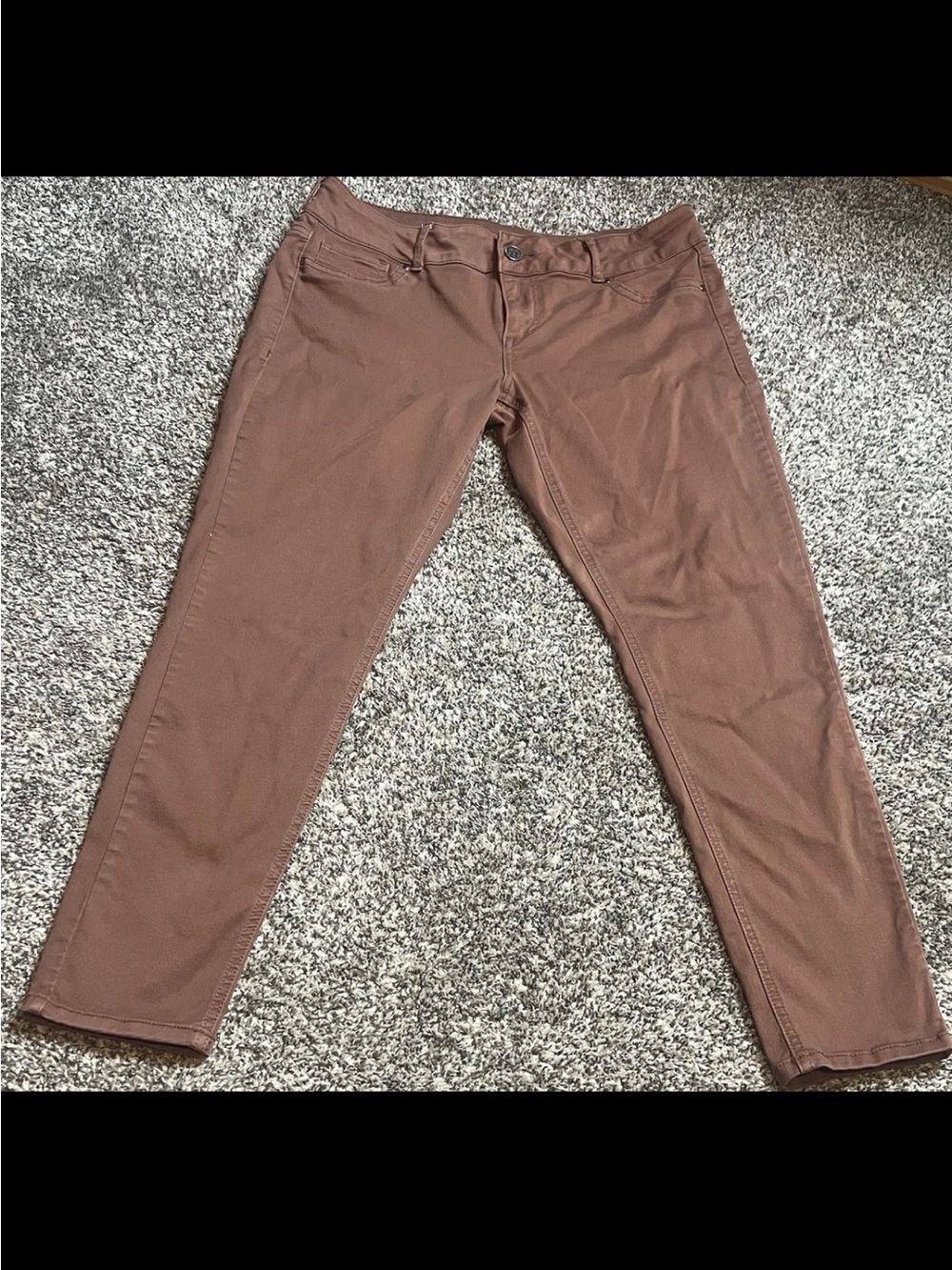 Maurices Women's Brown Straight-Leg Pants